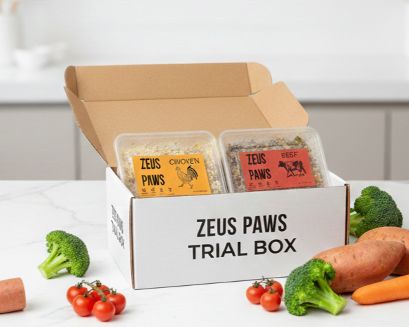 Zeus Paws Trial Box - Human-Grade Dog Food Sampler (2 Meals x 500g)